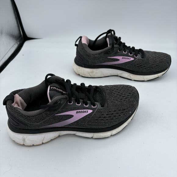 Brooks Sneakers Womens Size 6.5‎ B Transmit 3 Running Hiking Black Pink - Picture 8 of 10